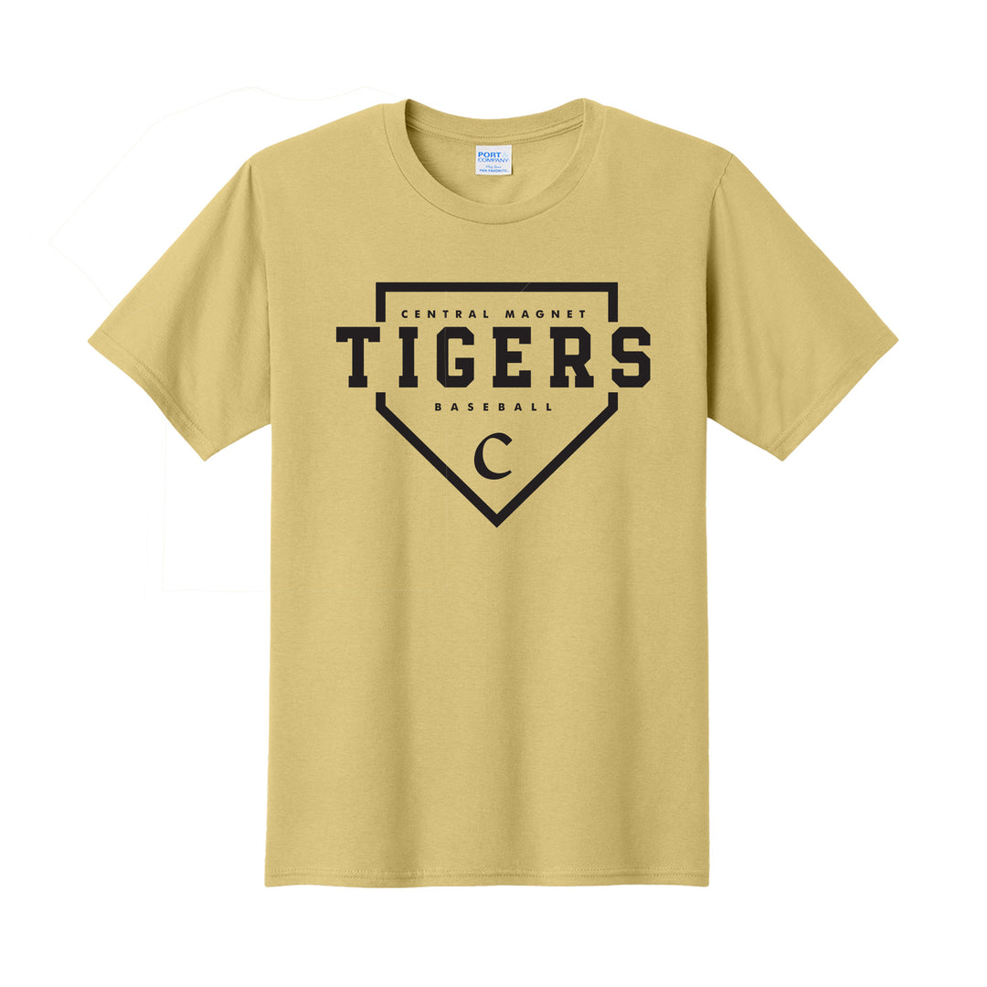 Central Magnet Baseball Homeplate Short Sleeve T-shirt