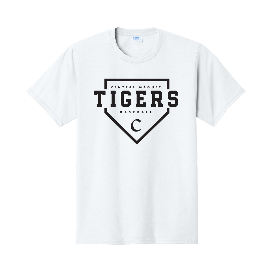 Central Magnet Baseball Homeplate Short Sleeve T-shirt