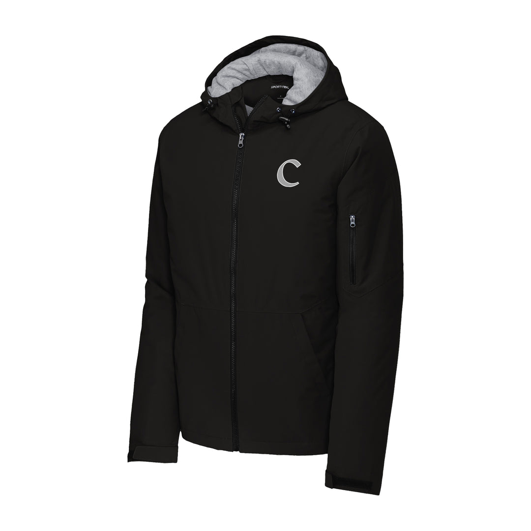 Central Magnet Tigers Baseball Black Waterproof Insulated Jacket