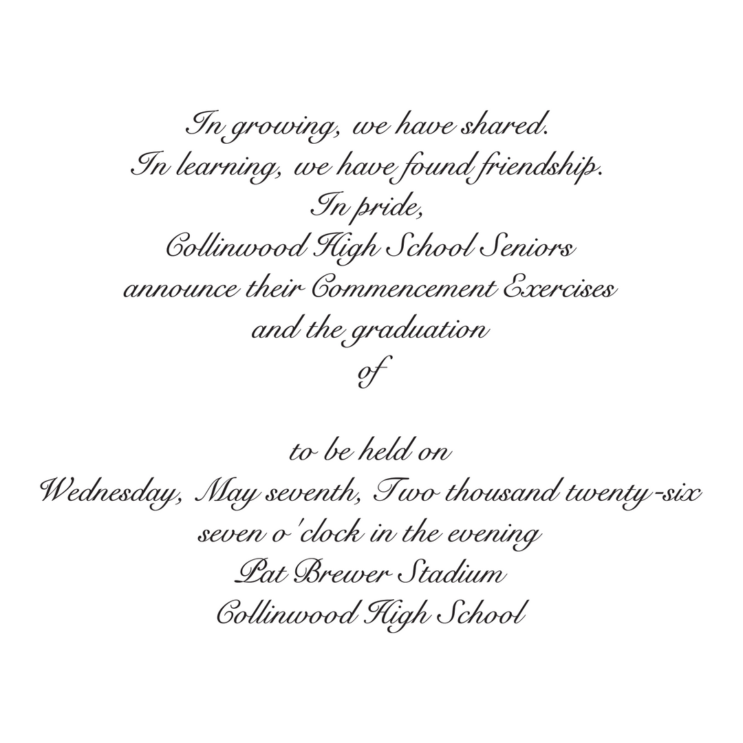 Announcement Package C | Collinwood High School