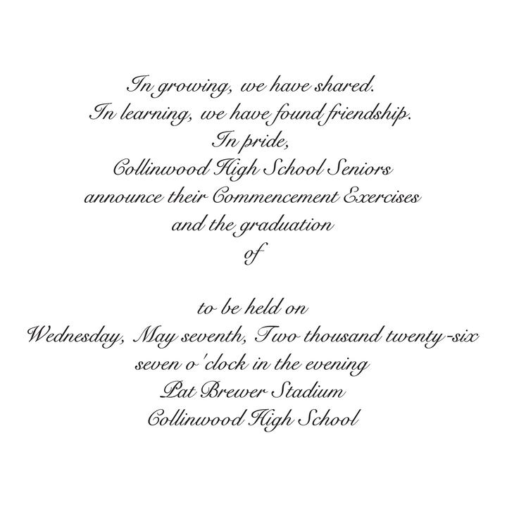 Announcement Package C | Collinwood High School