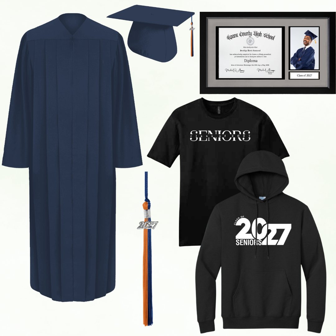 Cap & Gown Deluxe Package | Kingston | Roane County High School