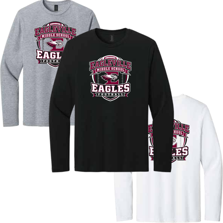 Middle School Roster Softstyle Long-Sleeve Tee | Eagleville Football 2026