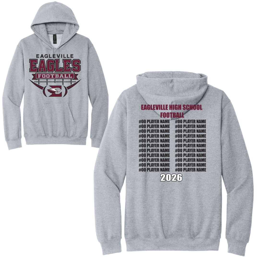 Roster Softstyle Hoodie | Eagleville Football 2026