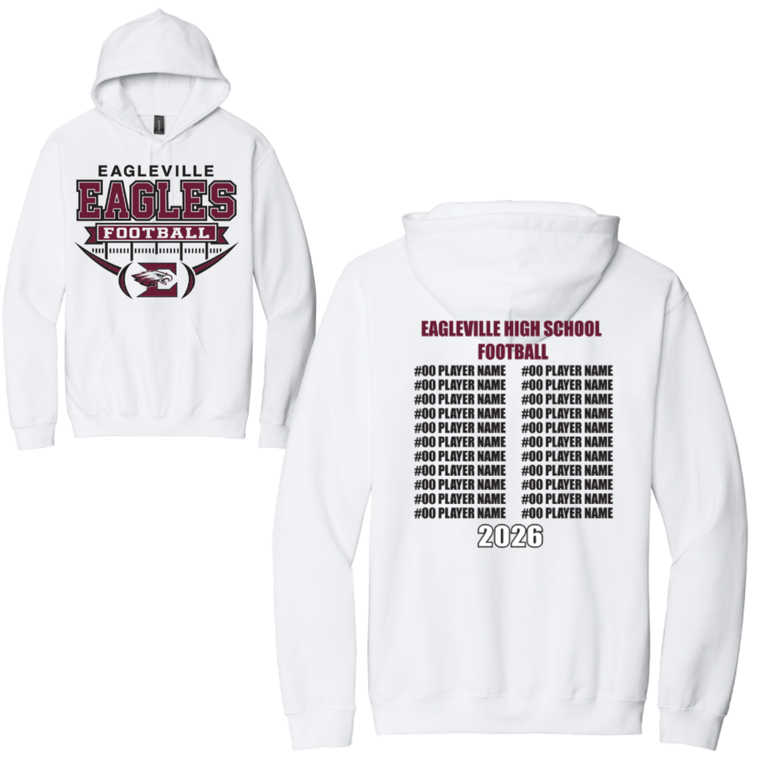 Roster Softstyle Hoodie | Eagleville Football 2026