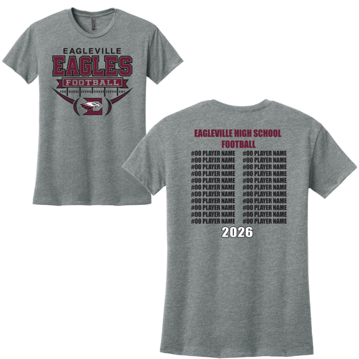 Roster Ladies Relaxed Tee | Eagleville Football 2026