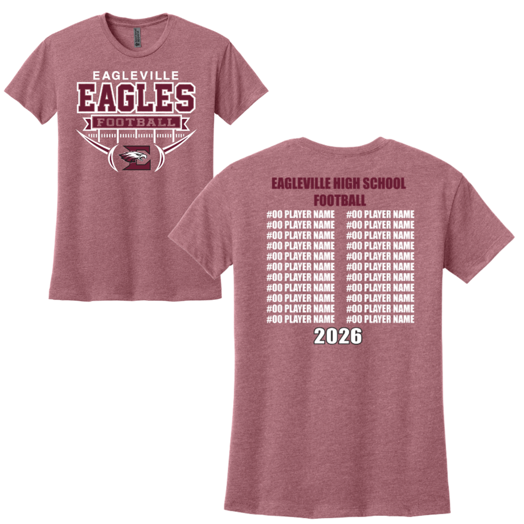 Roster Ladies Relaxed Tee | Eagleville Football 2026