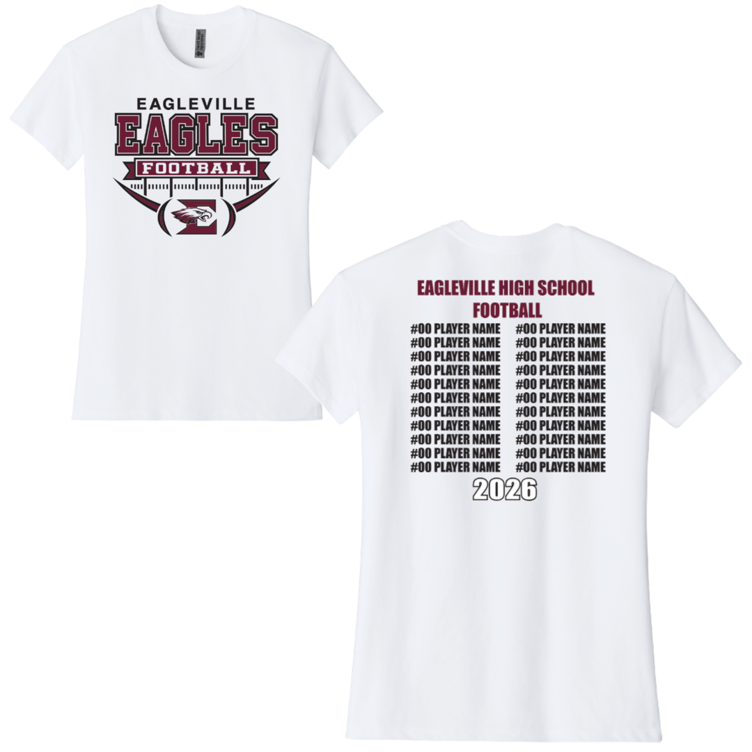 Roster Ladies Relaxed Tee | Eagleville Football 2026