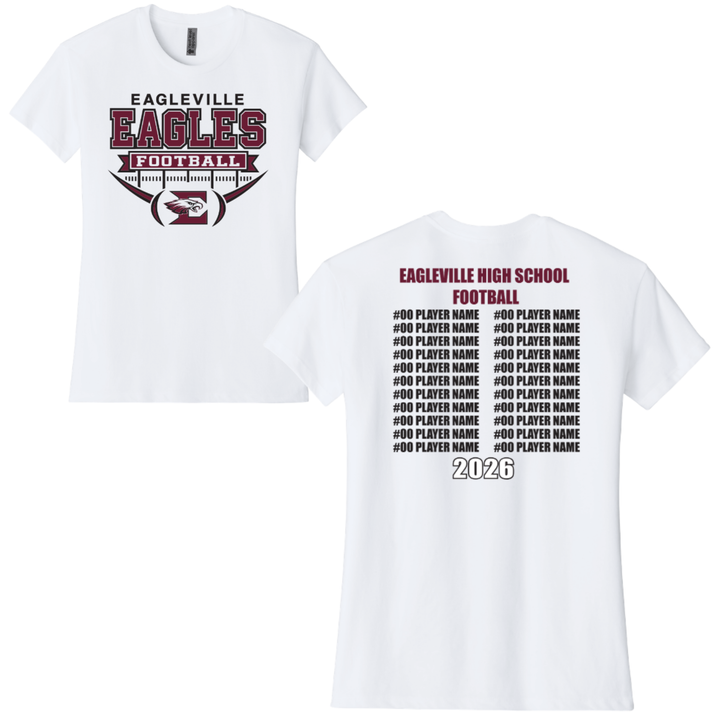 Roster Ladies Relaxed Tee | Eagleville Football 2026