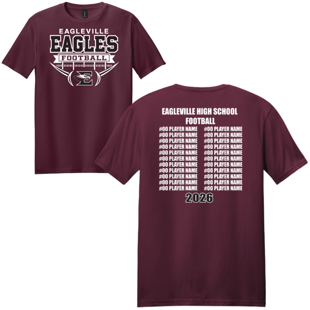 Roster Unisex Softstyle Tee | Eagleville Football 2026