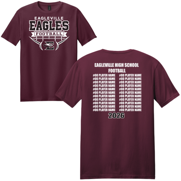 Roster Unisex Softstyle Tee | Eagleville Football 2026