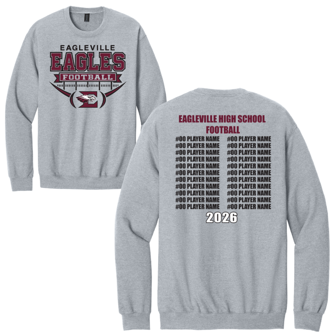 Roster Softstyle Crewneck Sweatshirt | Eagleville Football 2026
