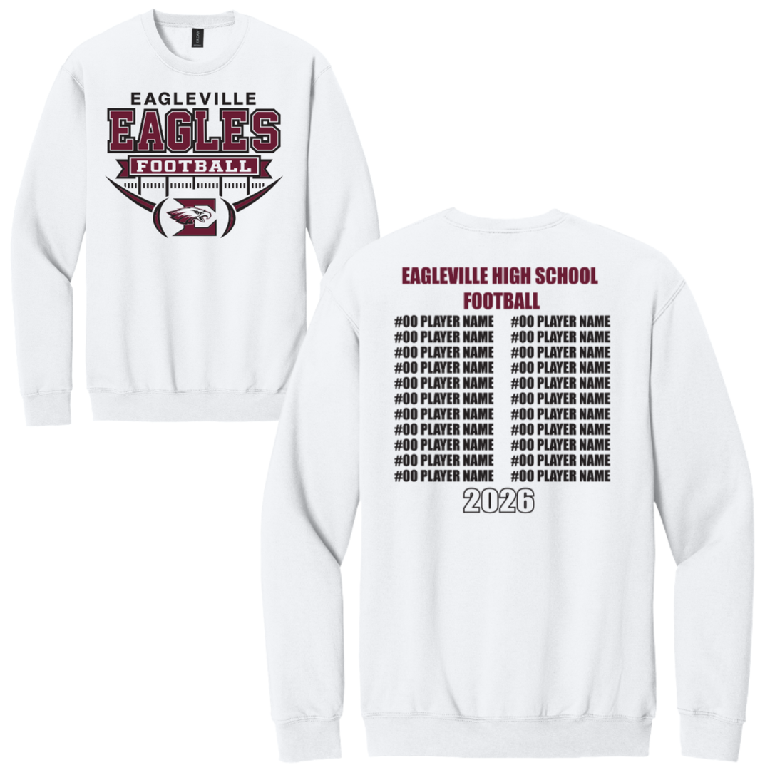 Roster Softstyle Crewneck Sweatshirt | Eagleville Football 2026