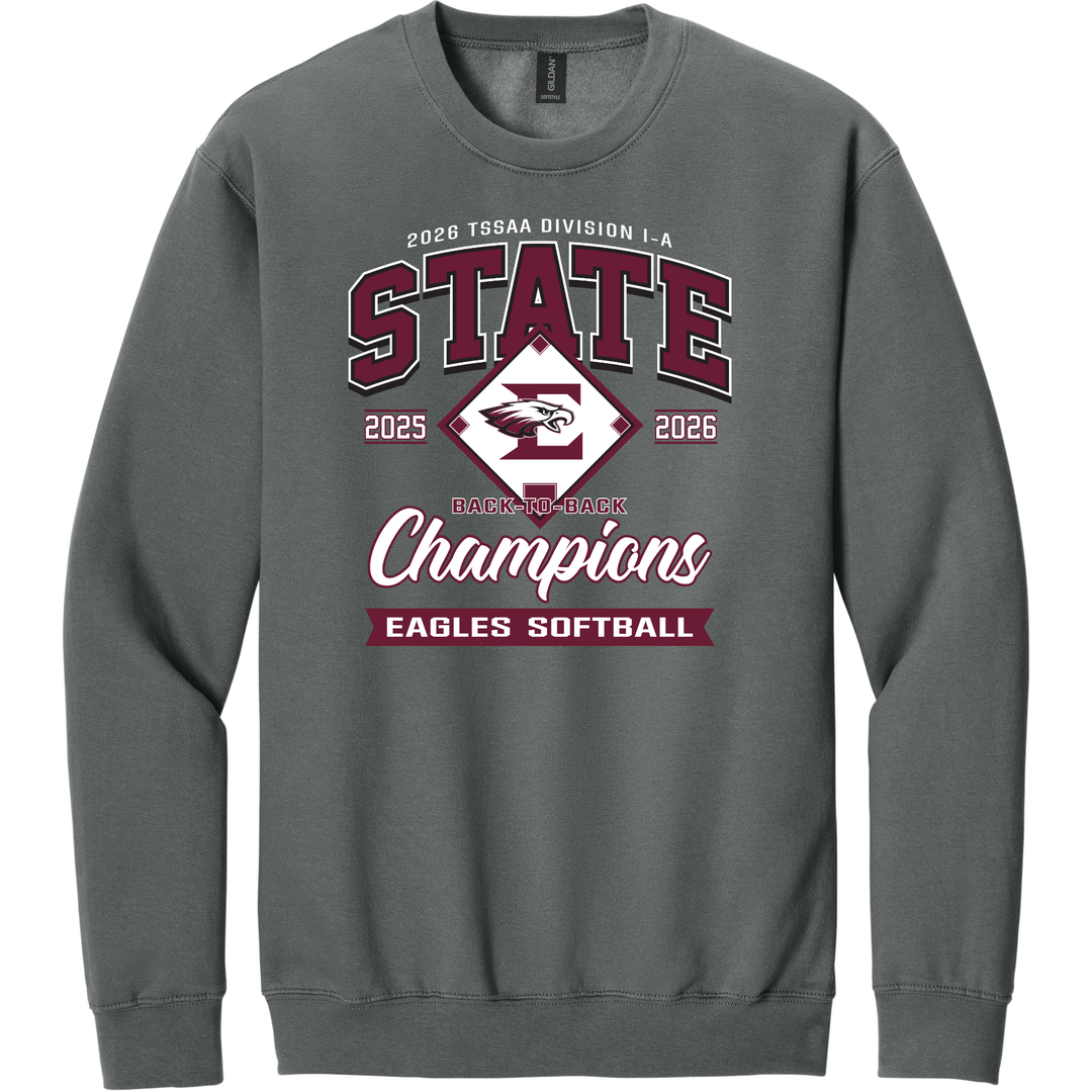Softball Champs 2026 Crewneck | Eagleville Baseball and Softball State Champs