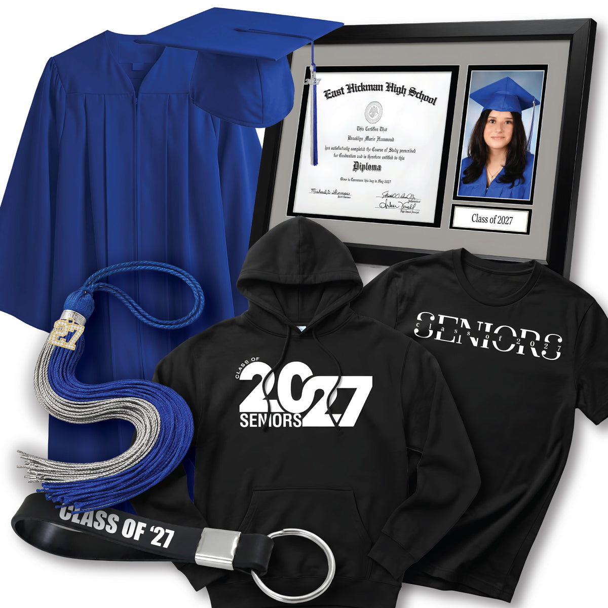 Cap & Gown 2027 Deluxe Package | East Hickman High School