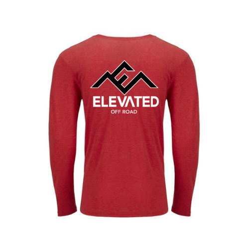 Elevated Off Road Triblend Long Sleeve Tee Vintage Red