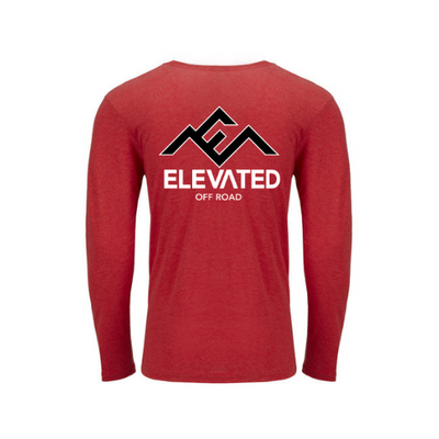 Elevated Off Road Triblend Long Sleeve Tee Vintage Red