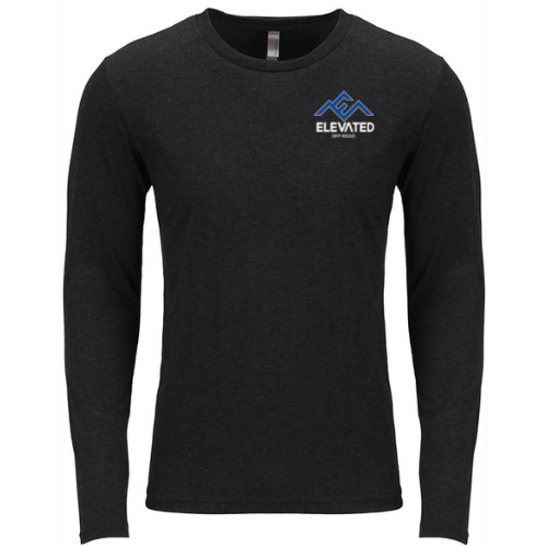 Elevated Off Road Triblend Long Sleeve Tee Vintage Black