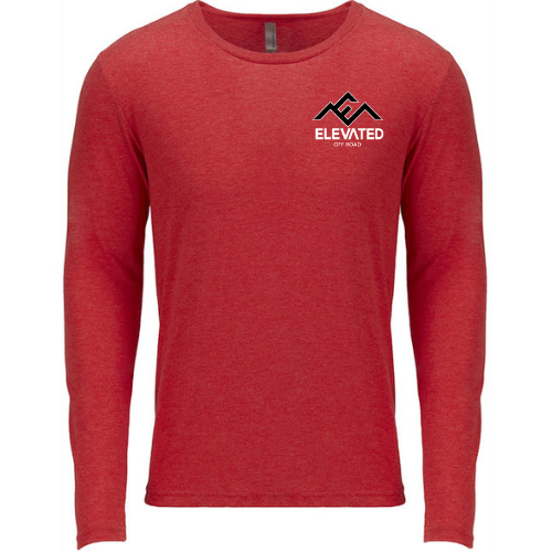 Elevated Off Road Triblend Long Sleeve Tee Vintage Red