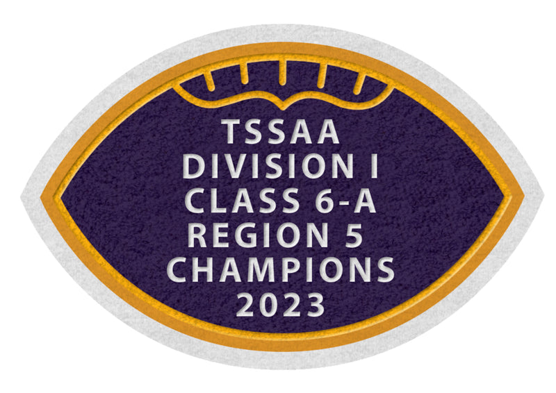 TSSAA Region Championship Letter Jacket Patch 2023