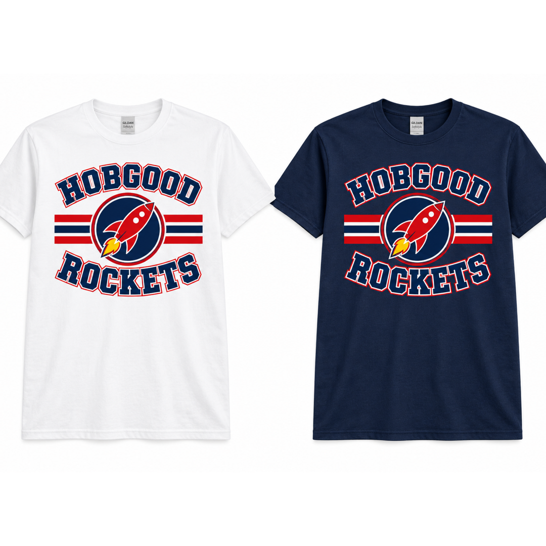Rocket Mascot T-Shirt | Hobgood Elementary School
