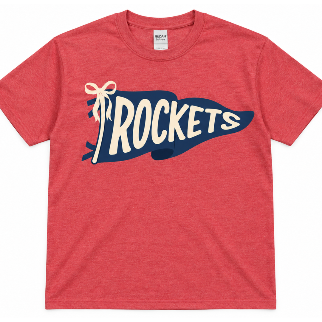 Rocket Pennant T-Shirt | Hobgood Elementary School