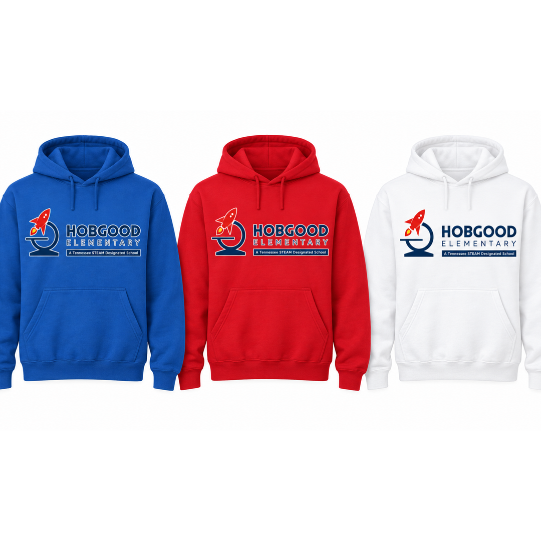 Rocket Wordmark Hoodie| Hobgood Elementary School