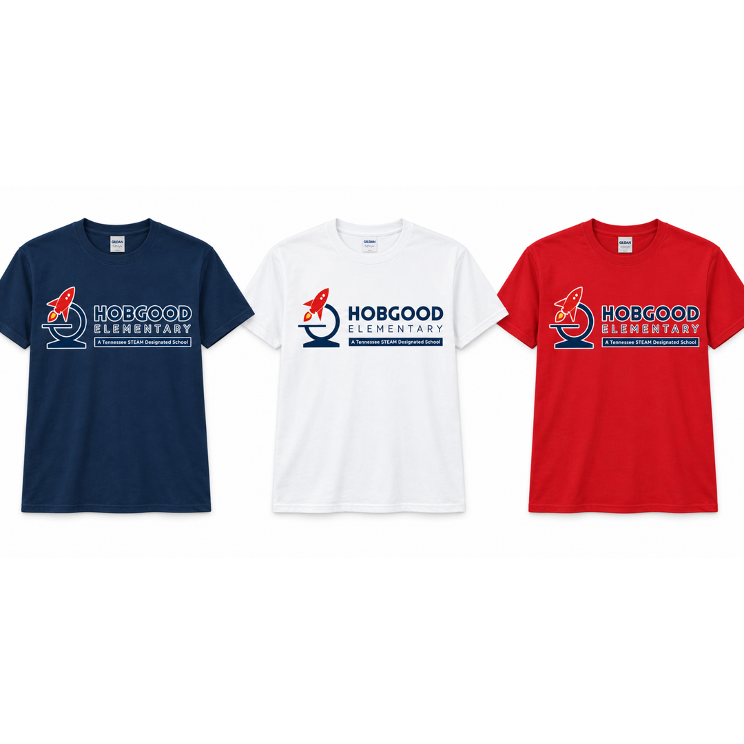 Rocket Wordmark T-Shirt | Hobgood Elementary School