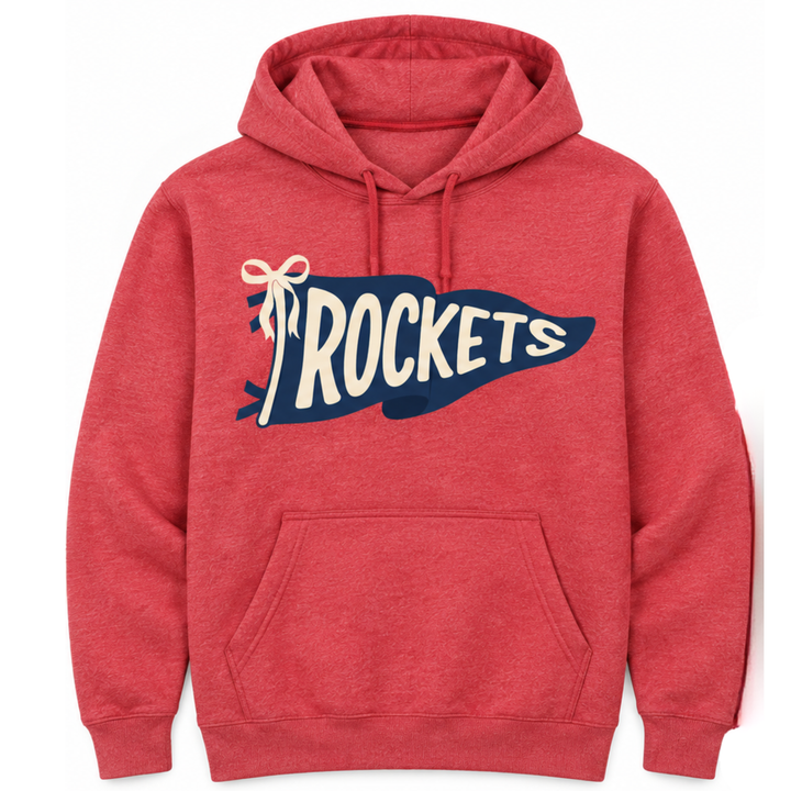 Rocket Pennant Hoodie | Hobgood Elementary School