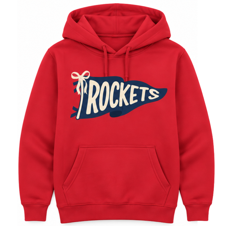Rocket Pennant Hoodie | Hobgood Elementary School