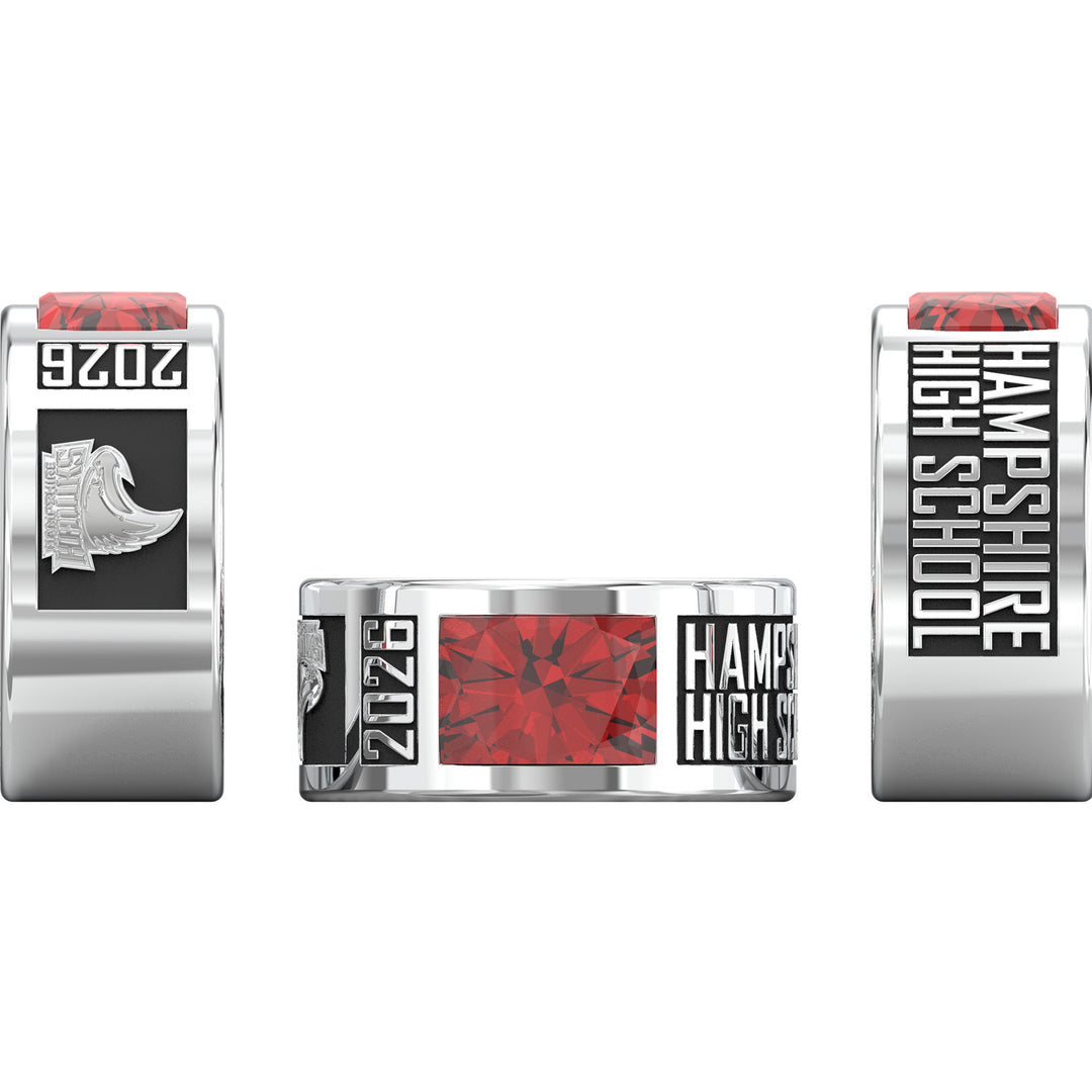 Class Ring - Band Style | Hampshire High School