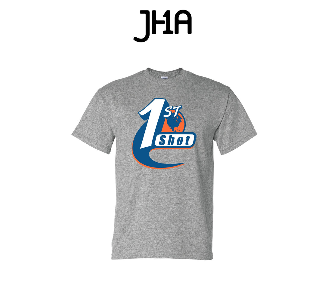 Heather Grey Short Sleeve T-Shirt | First Shot