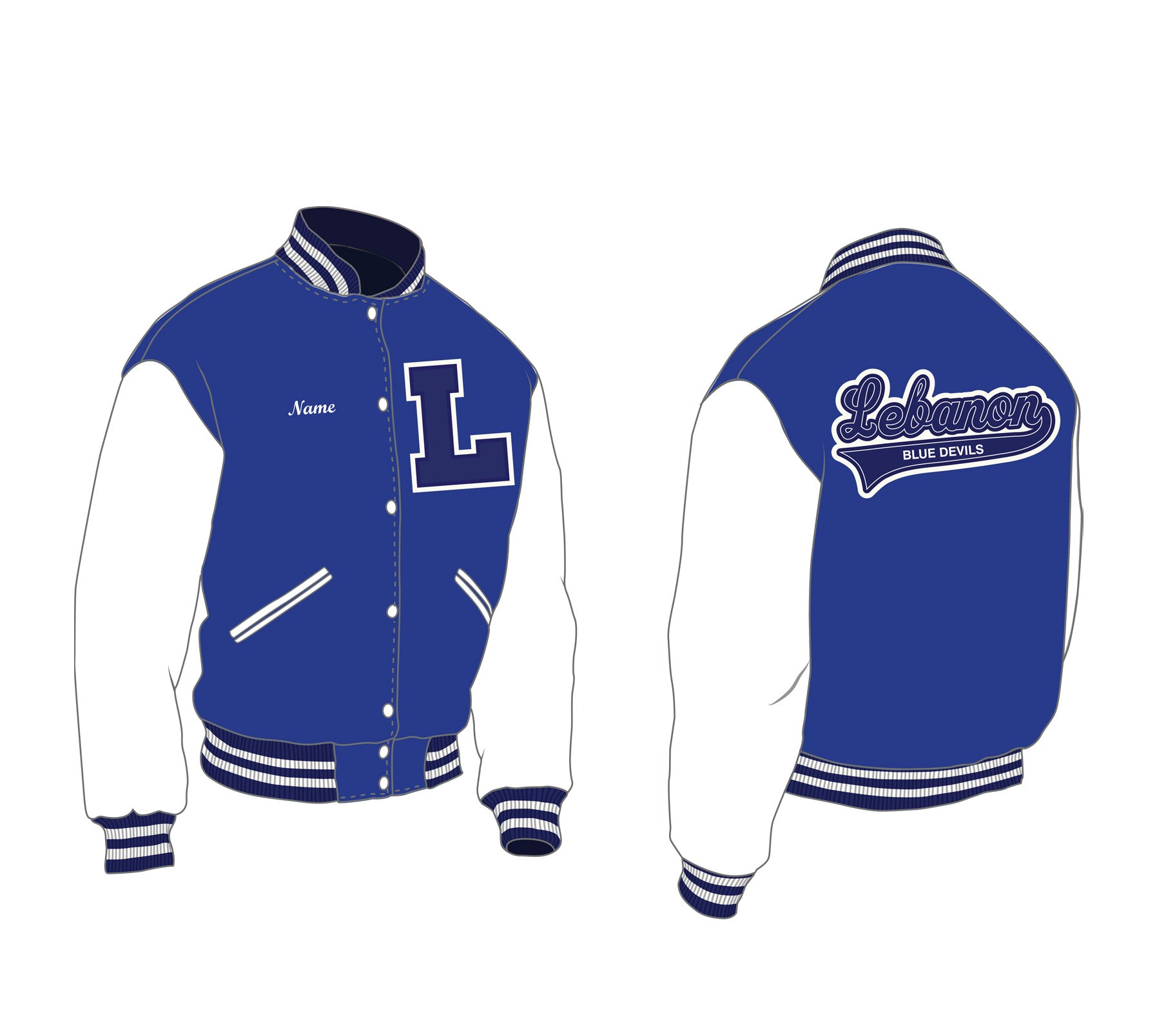 Lebanon High School Jacket Builder | Spirit Package – JHA Company Shop