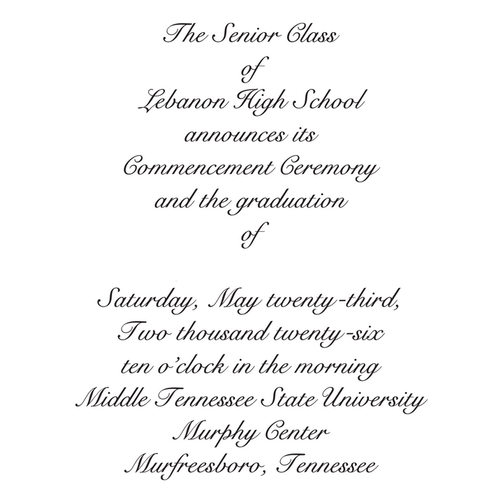 Announcement Package C | Lebanon High School