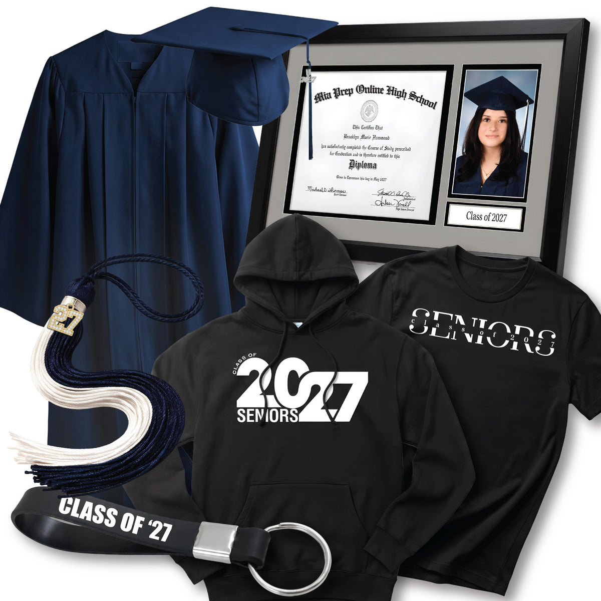 Cap & Gown Deluxe Package | MiaPrep Online High School