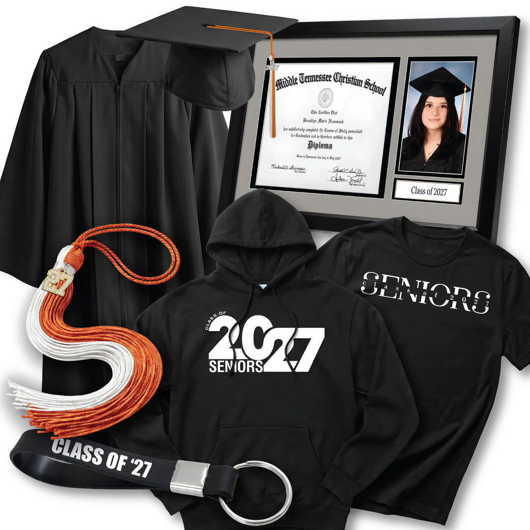 Cap & Gown Deluxe Package | Middle Tennessee Christian School