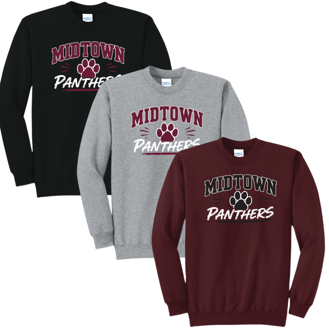 Midtown Panthers Paw Sweatshirt | Midtown Elementary School