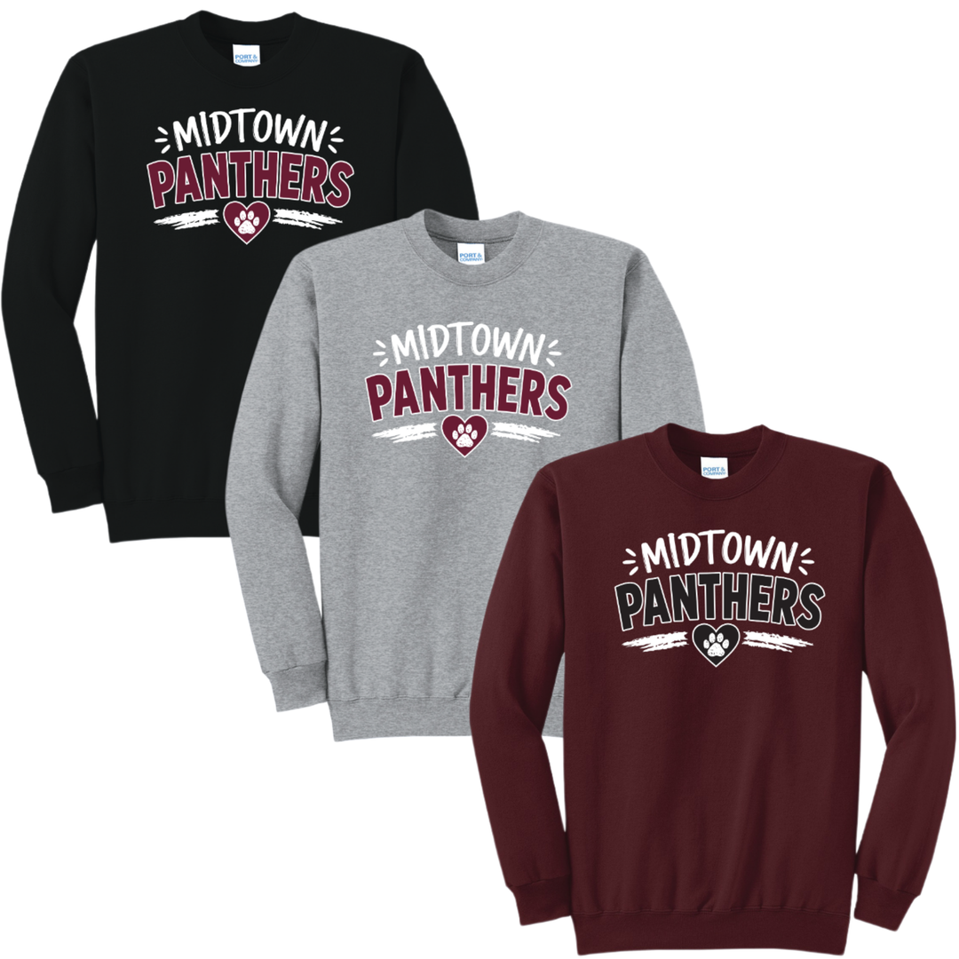 Midtown Panthers Love Sweatshirt | Midtown Elementary School
