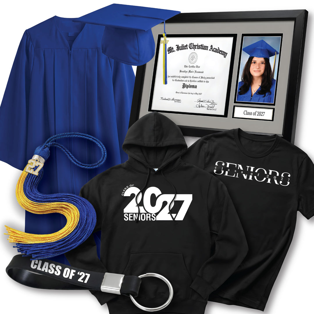 Cap & Gown Deluxe Package | Mt. Juliet Christian Academy