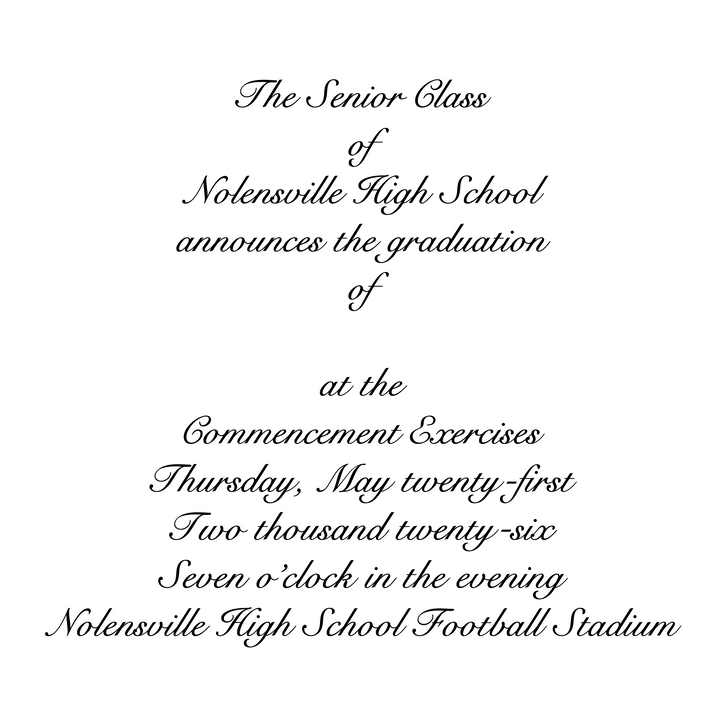 Announcement Package A | Nolensville High School