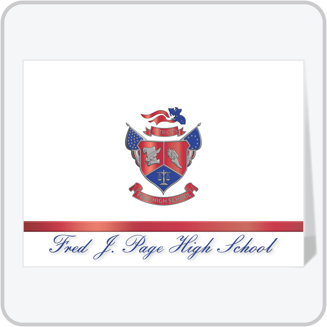 10 Pack Announcement with Envelopes | Page High School