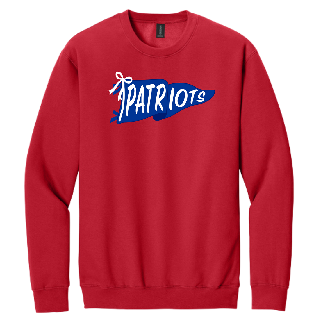 Page High School Cheer | Page Cheer Patriot Banner Crewneck Sweatshirt