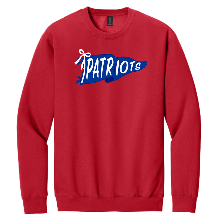 Page High School Cheer | Page Cheer Patriot Banner Crewneck Sweatshirt