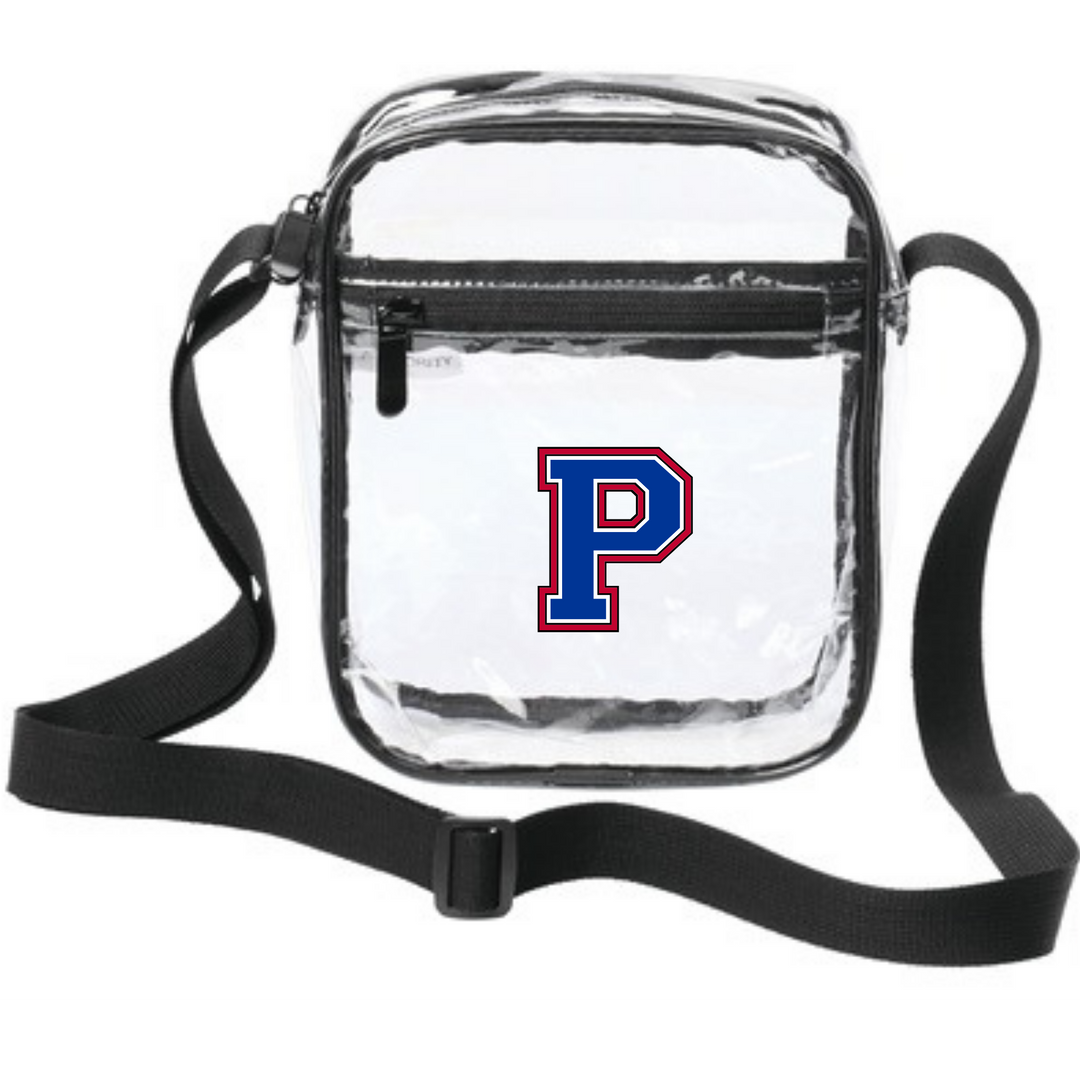 Page High School Cheer | Page "P" Clear Crossbody Bag