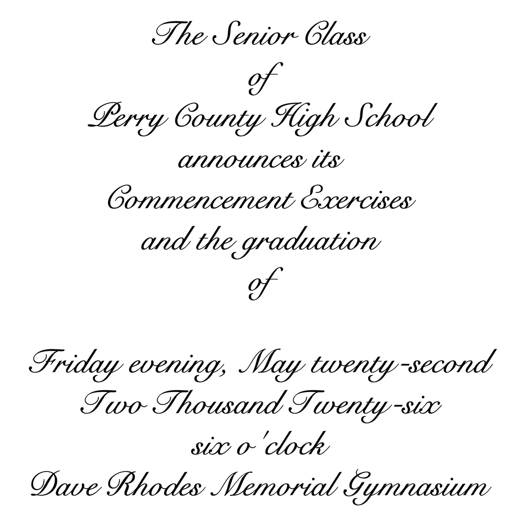 Announcement Package A | Perry County High School