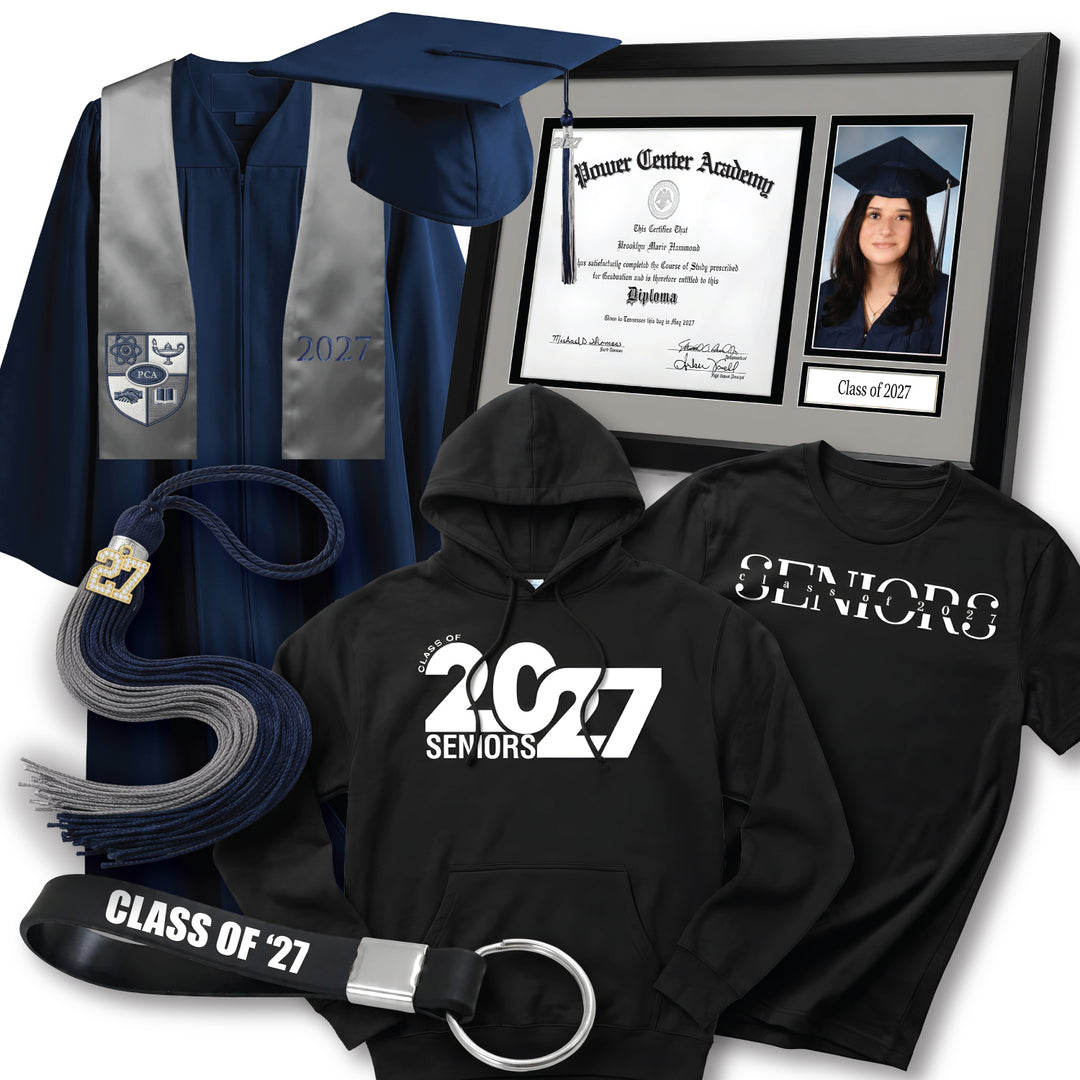 Cap & Gown Deluxe Package | Power Center Academy High School