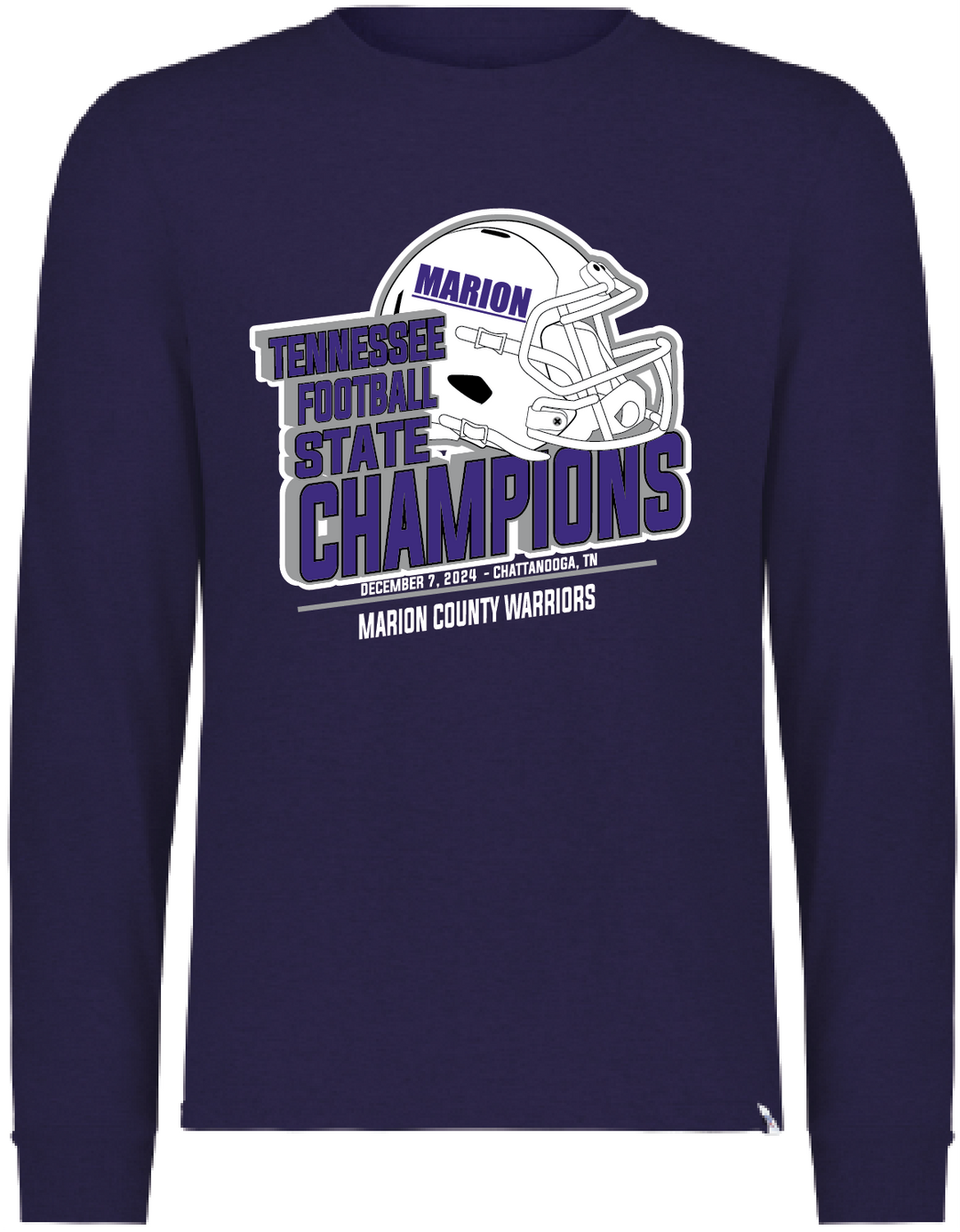 Youth Long Sleeve Tee | Marion County High School State Football Champions