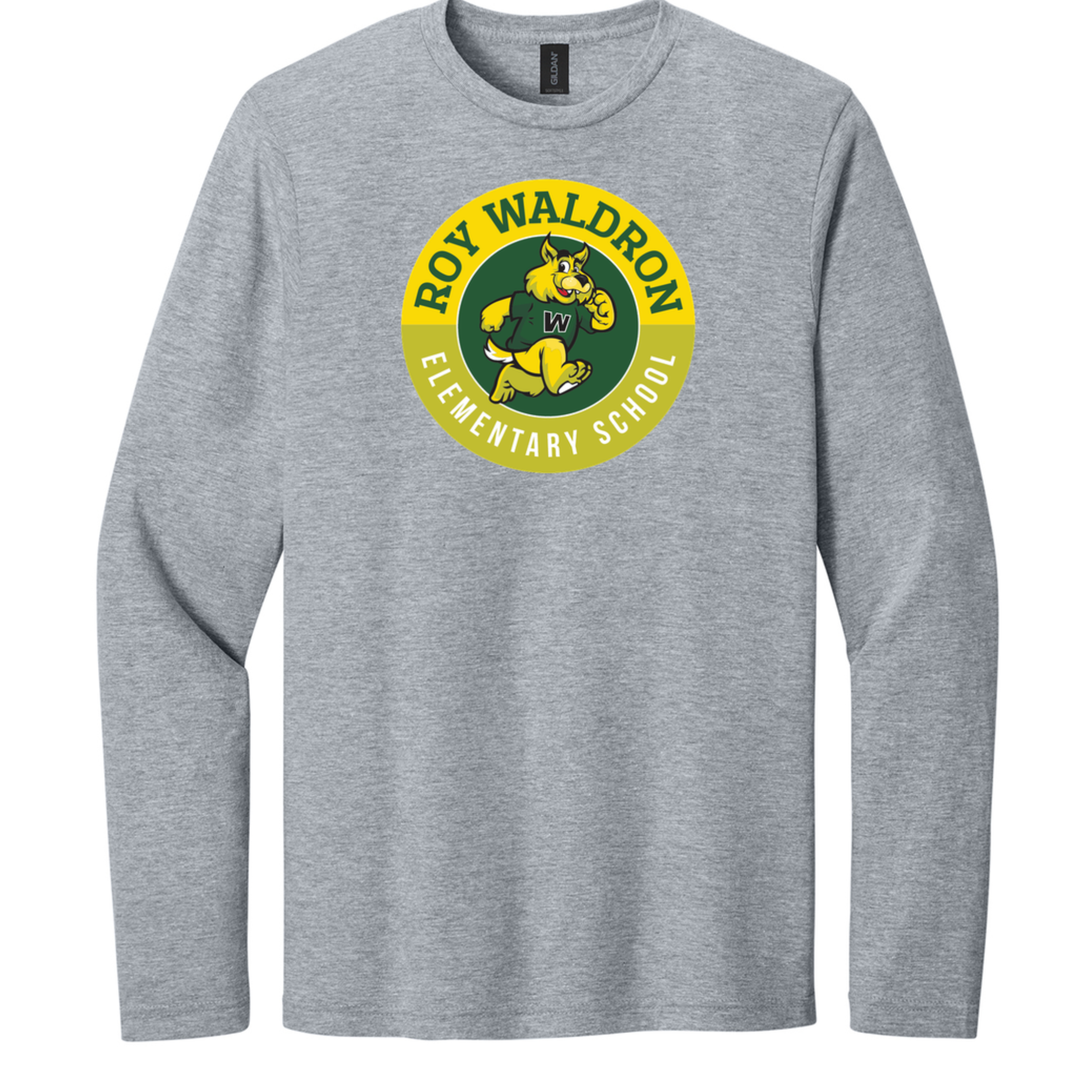Mascot Circle Long Sleeve Tee | Roy Waldron Elementary