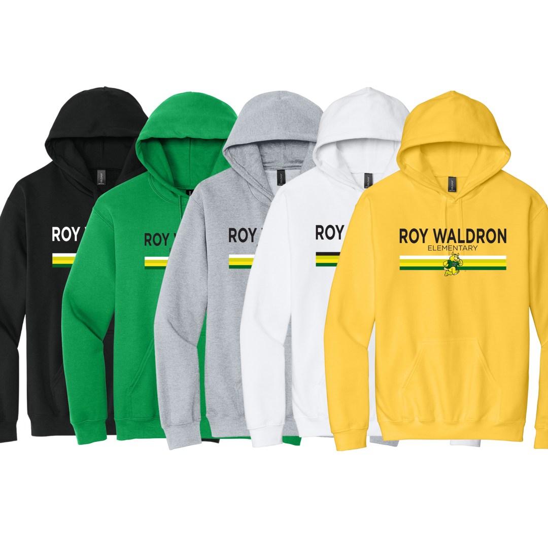Stripe Mascot Hoodie |Roy Waldron Elementary