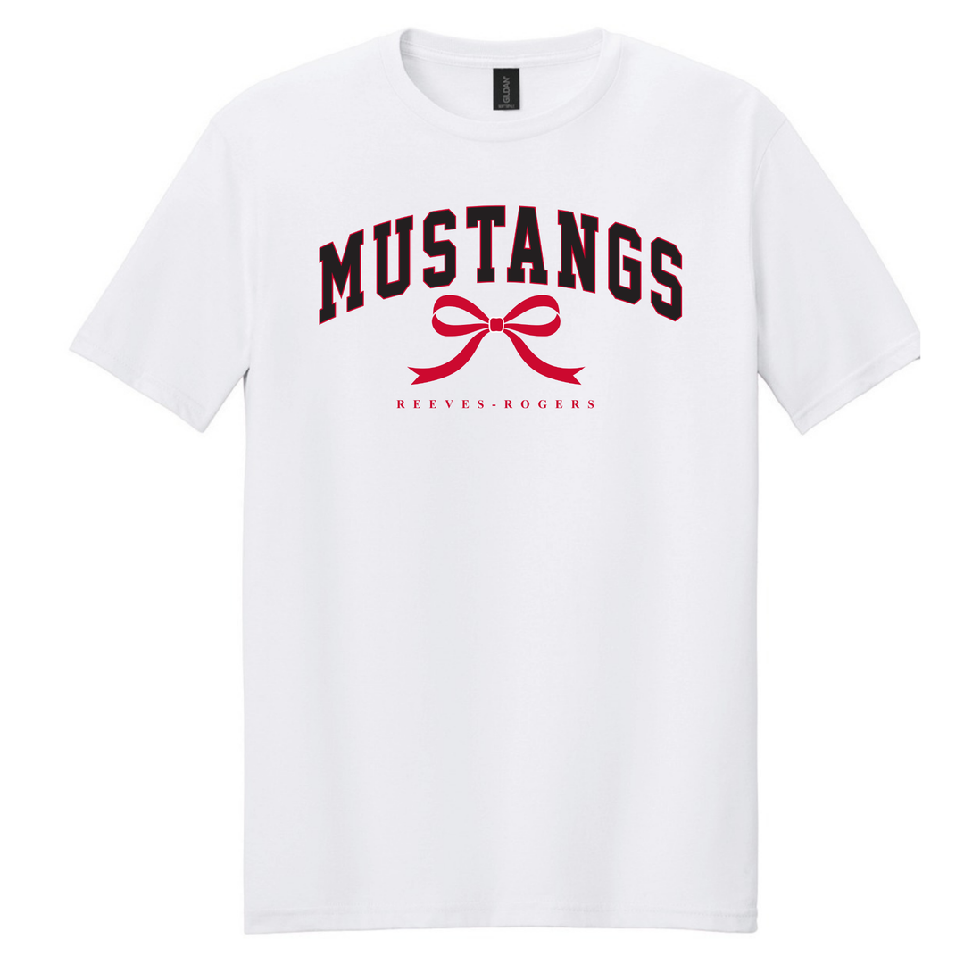 Mustang Bow Short Sleeve Tshirt | Reeves-Rogers Elementary School